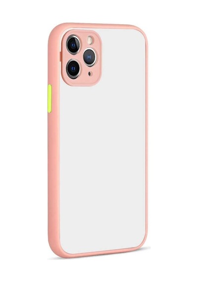 Apple Uyumlu  iPhone 11 Pro Kılıf Zore Hux Düğme Ve Kapak Zıt Renk Kılıf