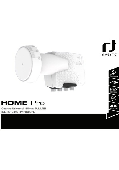 Inverto Home Pro Uln Quattro Santral Lnb Full Hd 4K Uyumlu