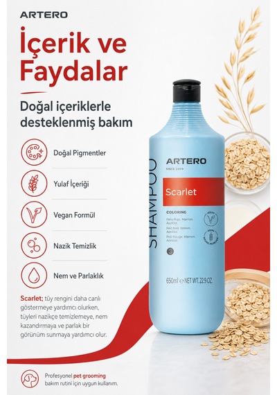 Artero Scarlet Poodle Irkına Özel Renk Arttırıcı Şampuan 650 Ml