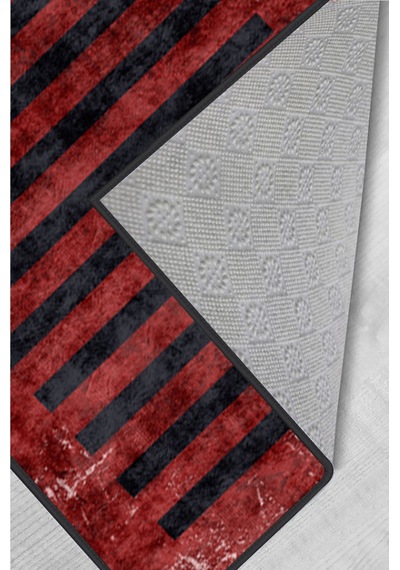 Rovigo Home Dijital Baskı Yıkanabilir Kaymaz Taban Salon Halısı RVG1539-SD250 Çok Renkli