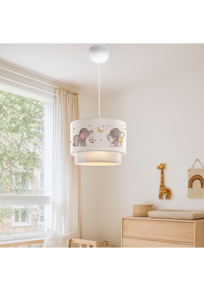 Homing Kids Kumaş Baskılı Pasta Sarkıt Çocuk Odası Ayd-2994 Krem