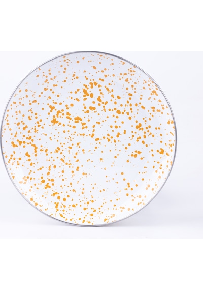 Emaylab Speckles Sunum Tabağı Dekoratif Tabak 26cm Hardal