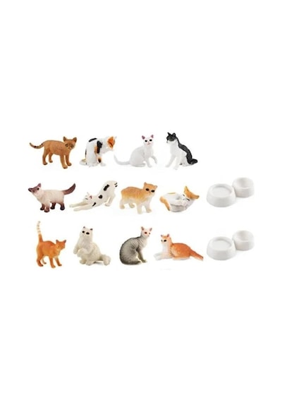 Mey İthalat Kz956-031f Kedi Arkdş.figür Set Kutulu 6pcs 2m-tül