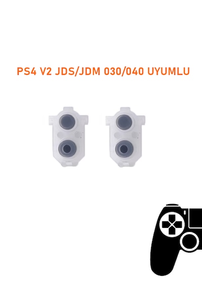Ps4 V2 Jds 030/040 Kollar İle Uyumlu Lr L1l2 R1r2 Lastik Takımı