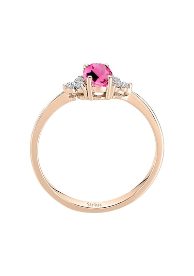 Sirius Pırlanta Ve Oval Pembe Turmalin Taşlı Yüzük 0817R0255