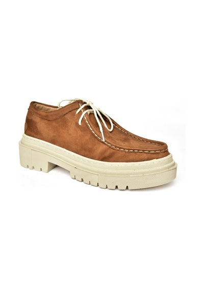 Fox Shoes R294783002 Taba Süet Kadın Ayakkabı 001