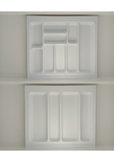55x49 Cm. Beyaz Kaşıklık Ve Kepçelik 2'li Set 51x41 Cm'e Kadar Kesilebilir - 55x49byz-set Beyaz