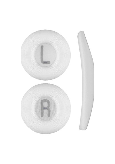 Jbl Kulaklik Pedi Jbl 450bt 460 500bt 510bt Tune 600 T250 Jr 300 Jbl İle Uyumlu Kulaklık Süngeri Yastıgı Beyaz Sünger + Beyaz Kafa Bandı
