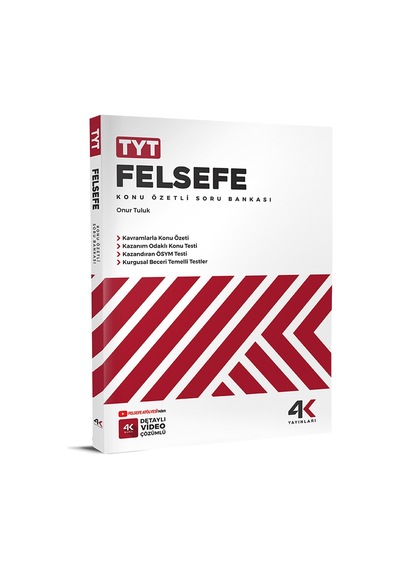 4k 2026 Tyt Felsefe Konu Özetli Soru Bankası