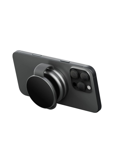 Energea Alumag Trio 3in1 Katlanabilir Qi2 Destekli 15w Telefon Saat Apple Uyumlu AirPods Masaüstü Hızlı Şarj Standı - Siyah