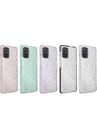 Galaxy A71 Kılıf Zore Buzz Köşeleri Airbagli Prizmatik Tasarım