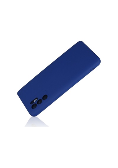 Oppo Reno 6 Uyumlu Kılıf Nano İçi Kadife Silikon - Mavi