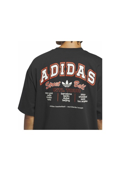 Black Adidas Wt Gfx Tee Unisex Basketbol Tişörtü Kg8153 siyah