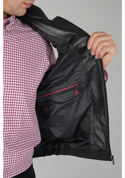 Bisse Siyah Polo Yaka Cepli Polyester Kışlık Erkek Yelek Ylk24k24001 D99 Siyah