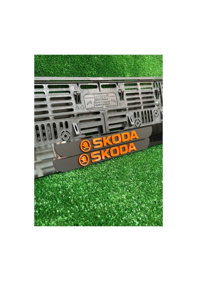 Pleksi Otomobil Plakalık Ahenk Model Turuncu Skoda Logolu - 693648222