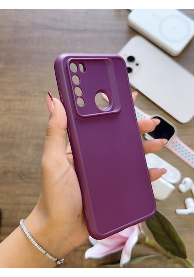Redmi Note 8 Uyumlu Kamera Korumalı Darbeye Dayanıklı Renk Atmayan Keep Silikon Kılıf Mor