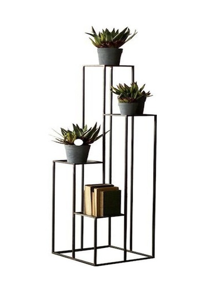 Metal Çiçeklik 4 Katlı Iskandinav Saksılık Sehpası Wd-217