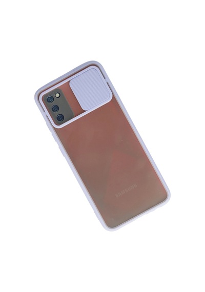 Ilkeshop Newface Samsung Galaxy Uyumlu A02s Kılıf Palm Buzlu Kamera Sürgülü Silikon - Lila