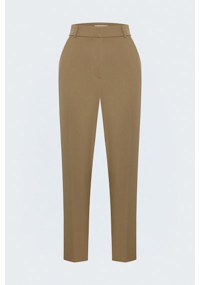 Sateen Klasik Pantolon - Camel-137853
