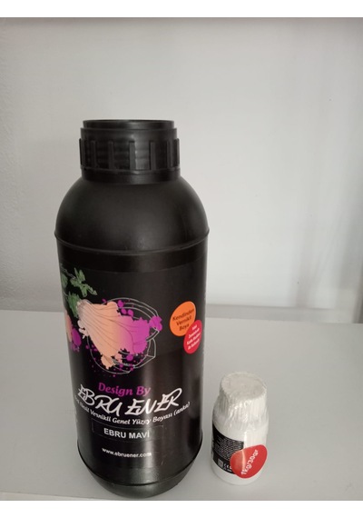 Ebru Ener Anka Boya Ebru Mavi 1 Kg. Ve Katkı Maddesi 30 Gr.