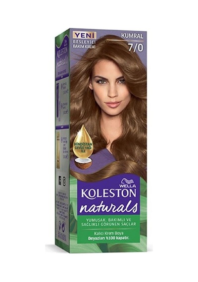 Hubrendy Tedarik Naturals Saç Boyası Kumral 7/0