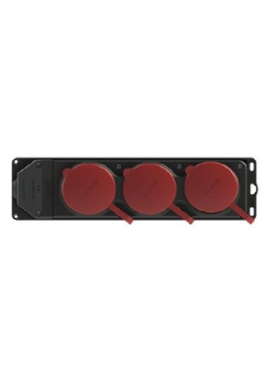 Ne-ad 4012 Kauçuk 3x25 A 3'lü Grup Priz 6 Adet