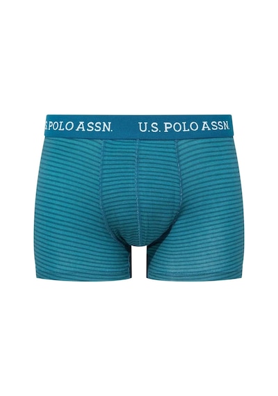 U.S. Polo Assn. U.s Polo Assn. 80515 Erkek Pamuklu 3'lü Boxer-lacivert&baskılı&yeşil Lacivert