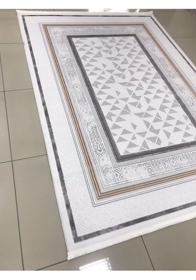 Merinos Halı Vista 76593 957 Serisi Triko Akrilik Salon Oturma Yatak Odası Halısı Krem - Bej - Gri