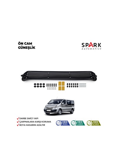 Opel Vivaro 2001-2013 Yıl Aralığı Uyumlu Ön Cam Güneşlik
