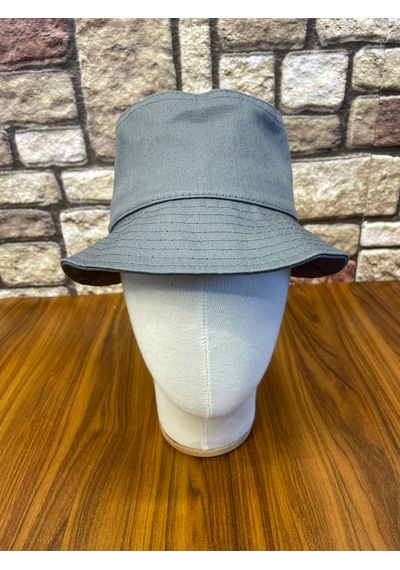 Hamze Bucket Kova Model Gabardin Kumaş Renkli Yazlık Şapka Gri