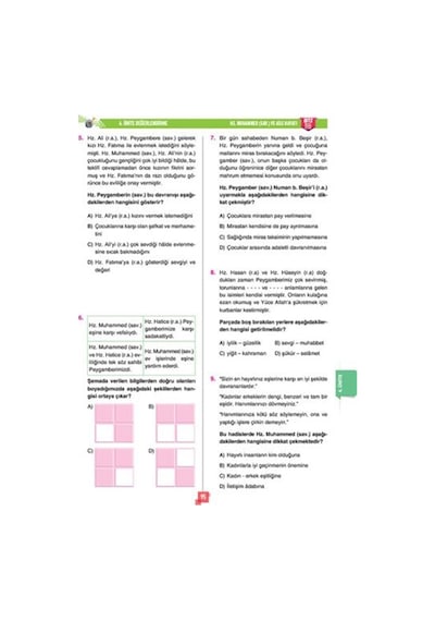 5.Sınıf Din Kültürü ve Ahlak Bilgisi Soru Bankası- Sınav Dergisi Yayınları