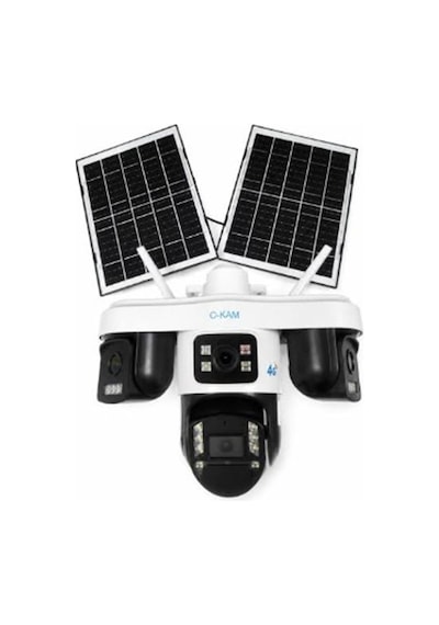 Okam O-kam Ok-s-337 Premium Aov 4g 4 Lens Solar Ptz Kamera