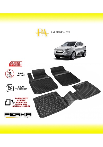 Hyundai Tucson 2 2009-2015 Uyarlanabilir Havuzlu Paspas