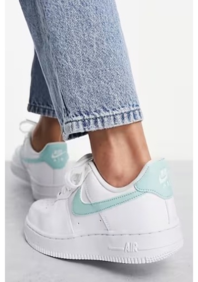 Nike Air Force 1 07 Af1 Leather White Green Unisex Snaker Hakiki Deri Spor Ayakkabı Beyaz Yeşil Beyaz - Yeşil Nike Air Force 1 07 Af1 Leather White Green Unisex Snaker Hakiki Deri Spor Ayakkabı Beyaz Yeşil Beyaz - Yeşil