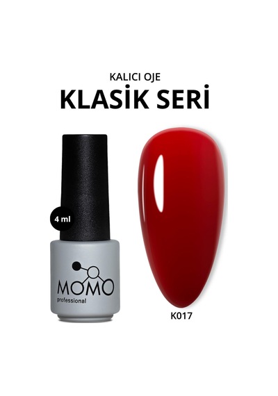 Momo Professional Kalıcı Oje K017 Kızıl Bordo 4 Ml