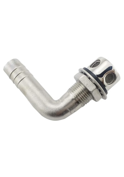 Paslanmaz Hava Firarı. 1/2". Dirsekli.tekne Depo Havalandırması