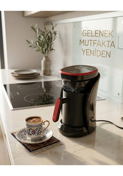 Sesli Uyarılı Türk Kahvesi Makinesi Otomatik Kapanma Ve Damlama Emniyetli Renkli