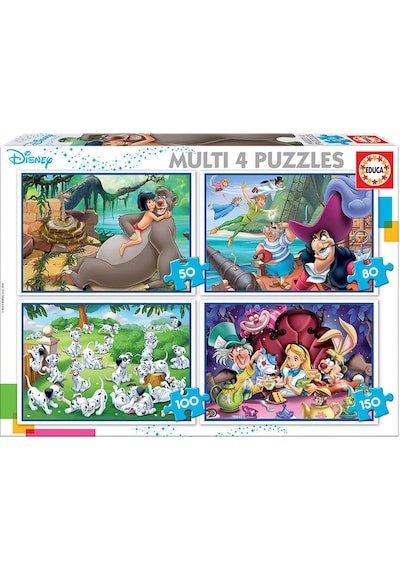 Educa Puzzle Multi 4 In 1 Disney Class 18105