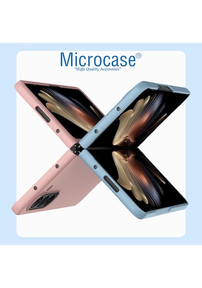 Microcase Samsung Galaxy Z Fold 7 İle Uyumlu Mat Yüzey Sert Plastik Kılıf - Al8848 Siyah