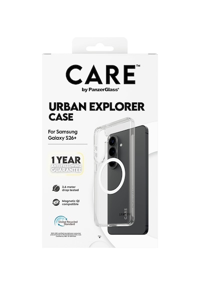 Care By Panzerglass Urban Explorer Qi Samsung Uyumlu Galaxy S26 Plus Şeffaf-beyaz Kılıf