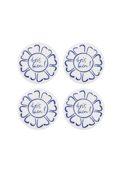 The Mia Palma Bardak Altlığı 4lü Set- 10 Cm Çok Renkli