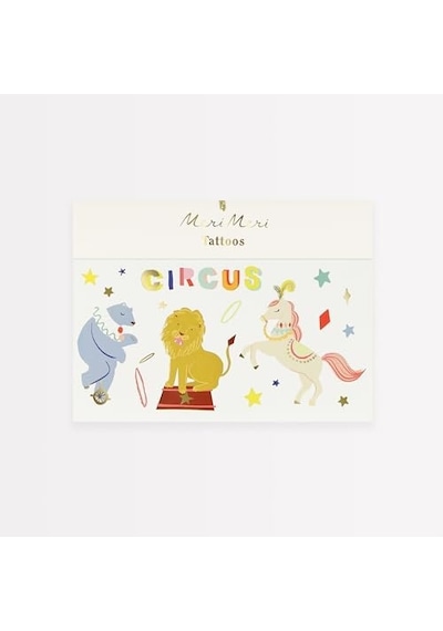 - Circus Temporary Tattoos - Sirk Geçici Dövmeler X2