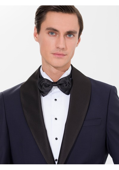 Cacharel Lacivert Slim Fit Smokin Ceket