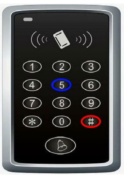 Rfid Şifreli Elektronik Kapı Kilidi Kartlı Geçiş Kontrol Sistem
