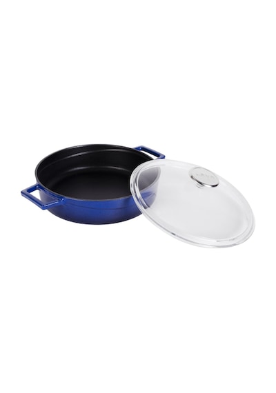 Lava Döküm Çok Amaçlı Yayvan Tencere Glaze Serisi 28 CM