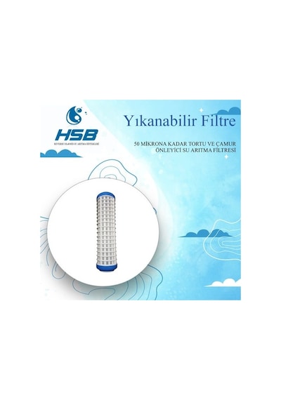 Hsb Yıkanabilir Su Arıtma Filtresi
