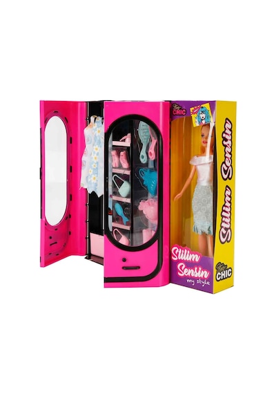 Stilim Sensin Bebek Ve Gardırobu - Koyu Pembe - Kıyafet Setli