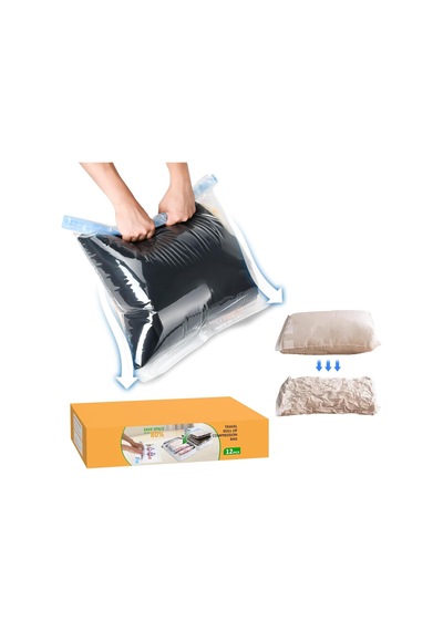 Tr 12 Seyahat Toplama Çantası 5 Büyük/5 Orta/2 Küçük Vakumlu Mühür Torbaları Giysiler, Yatak, Battaniye, Yor