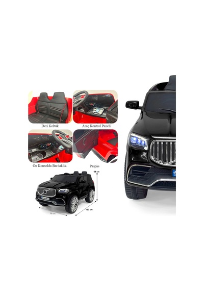 Voyage Gt Siyah Uzaktan Kumandalı 4x2 12 Volt Akülü Araba - Rc Volvo Akülü Araba Volvo Akülü Araç Çok Renkli
