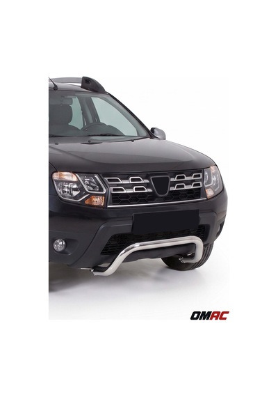 Dacia Duster 2010-2017 Uyumlu Araca Özel Pars Ön Koruma 60mm Krom